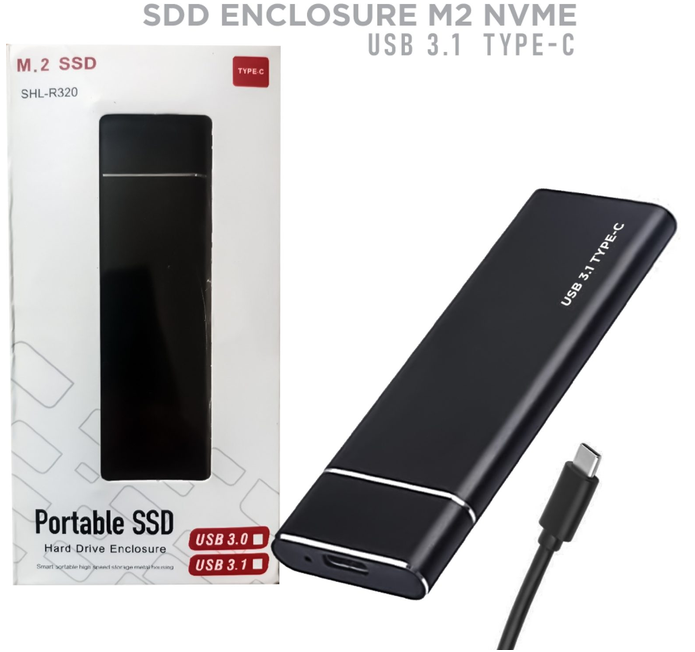 M2 SSD Enclosure Usb 3.1 Gen 2 (10 Gbps) 25648